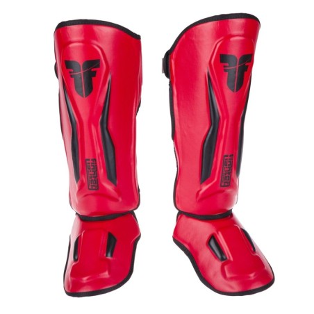 Fighter Schienbeinschoner Thai Ergo - rot/schwarz - XS