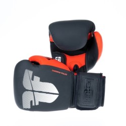 Fighter Boxing Gloves Secure Fit - black/red - 8