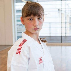 Veste Shureido Waza | WKF Approved 2025 – 2029 | Broderie Épaules Bleue/Rouge