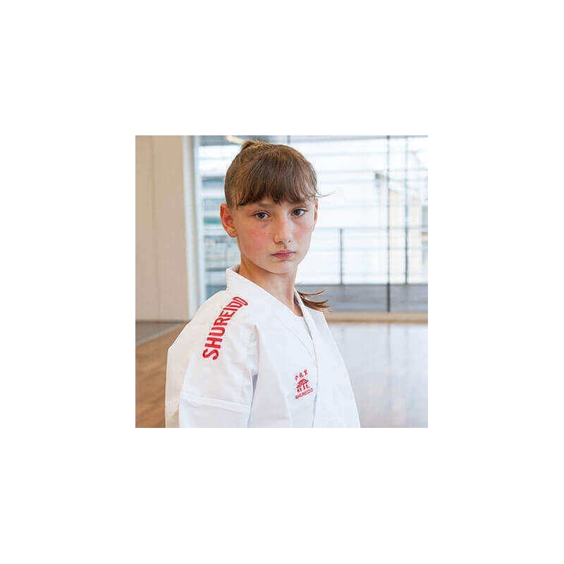 Veste Shureido Waza | WKF Approved 2025 – 2029 | Broderie Épaules Bleue/Rouge