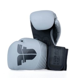Fighter Boxing Gloves SPLIT Stripes - gray/black - 8
