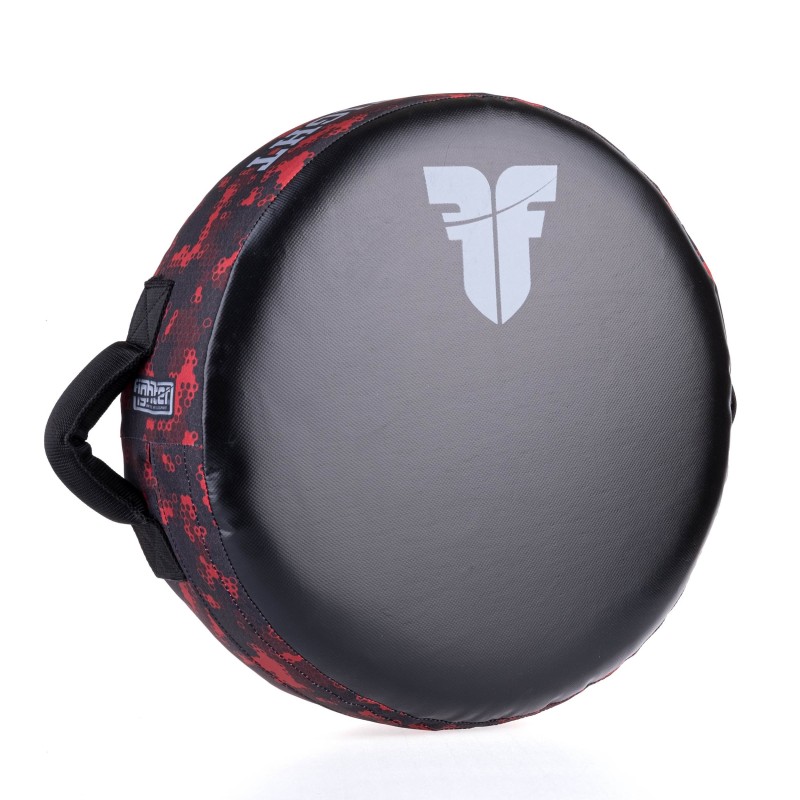 Fighter Round Shield - Life Is A Fight - red camo