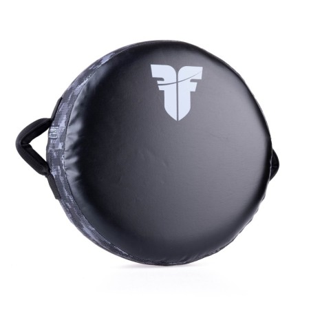 Products Fighter Round Shield - Life Is A Fight - Gray Camo