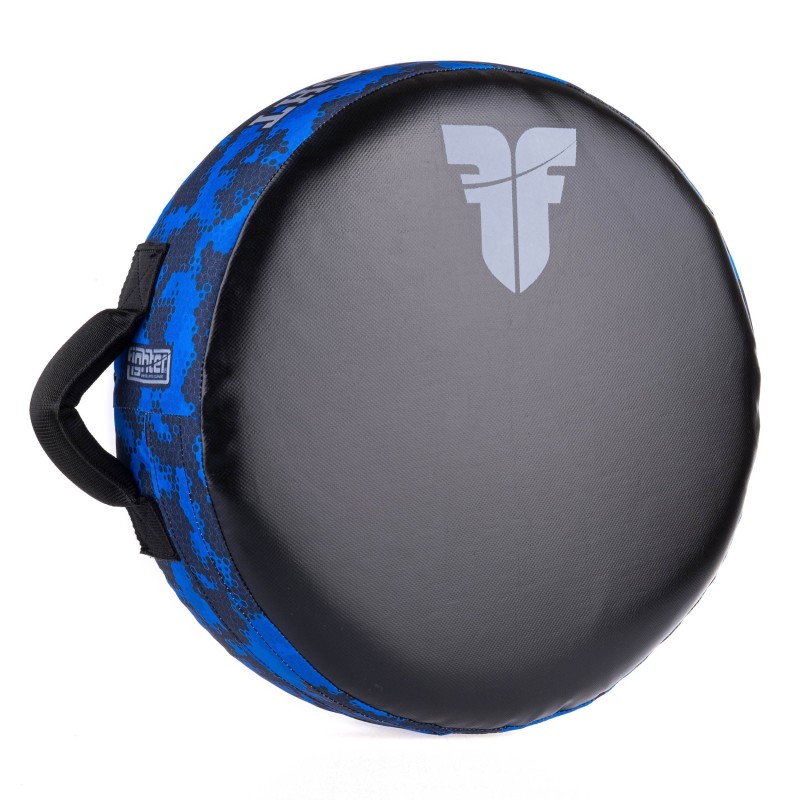 Fighter Round Shield - Life Is A Fight - Blue Camo