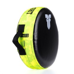 Fighter Round Shield - Life Is A Fight - neon camo