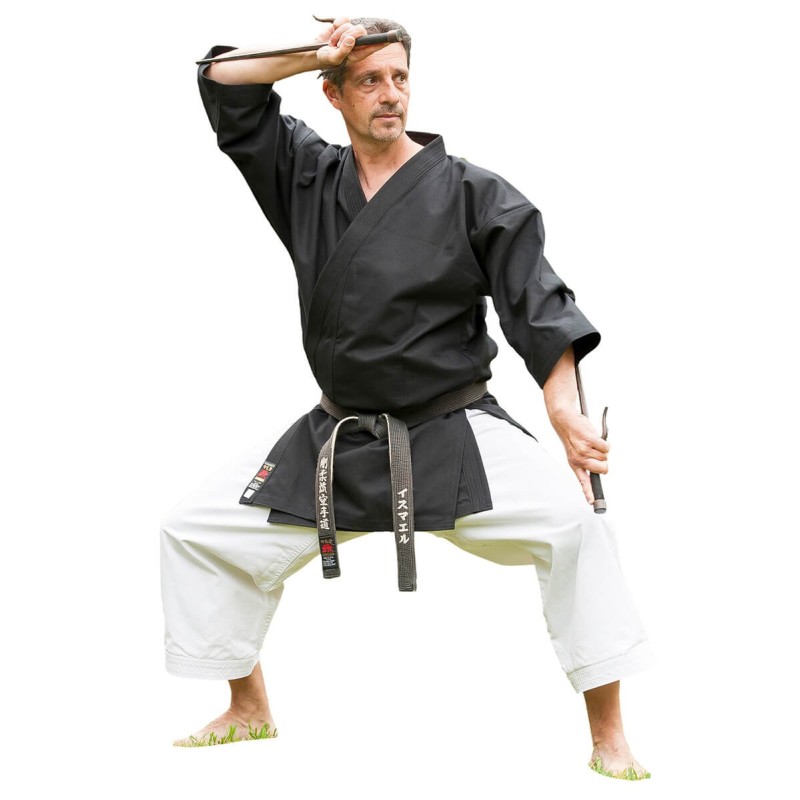 Karategi Noir Shureido pour Kobudo – Modèles TK-10 et K-10, Vêtement Sur Mesure | Artsmartiaux.fr