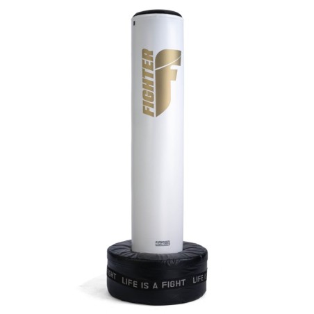 Fighter Free-Standing Boxing Bag Classic - white/gold - One Size