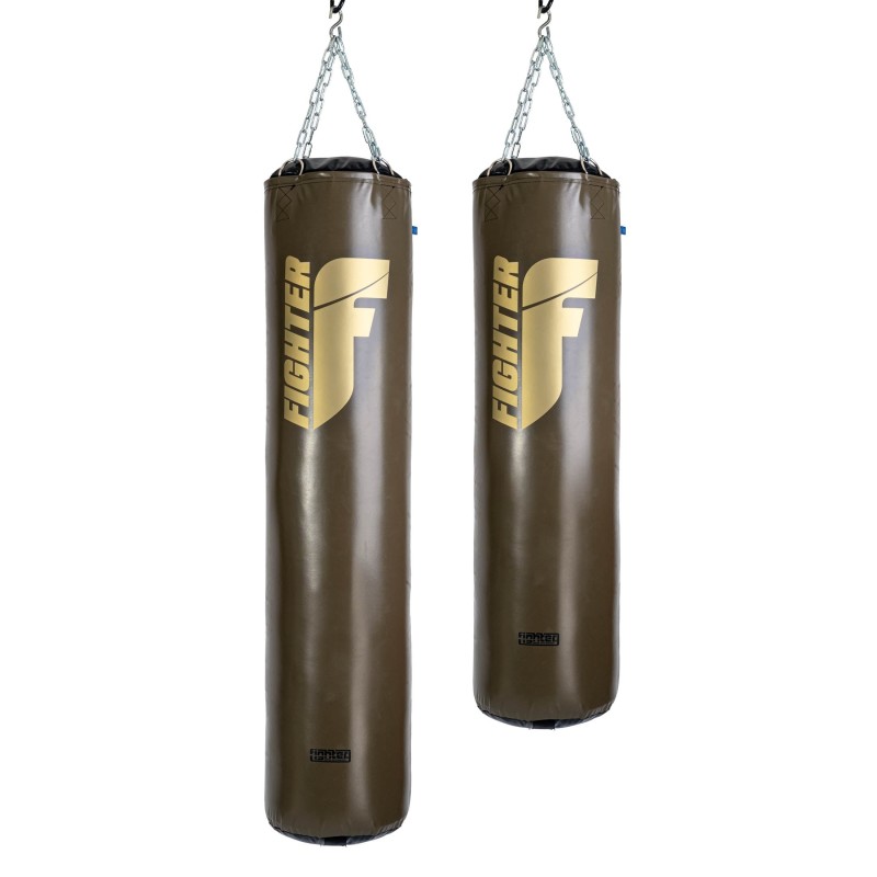 Fighter Boxing Bag Professional - khaki/gold - 150cm