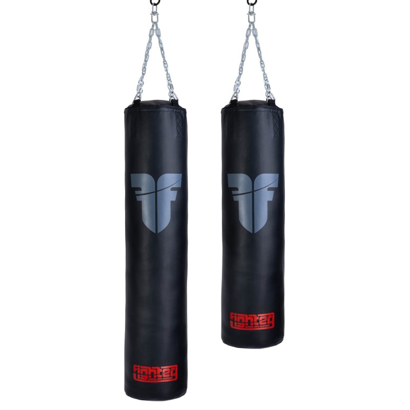 Fighter Heavy Bag - black (Diameter 34cm) - 100cm