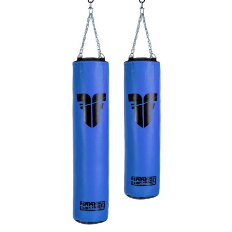 Fighter Heavy Bag - blue (Diameter 34cm) - 100cm