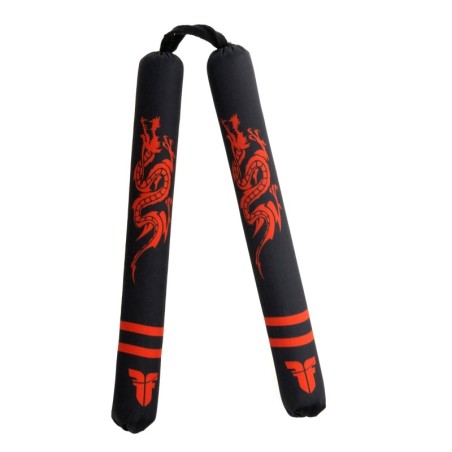 Fighter Soft Nunchaku - Dragon - black/red - Black