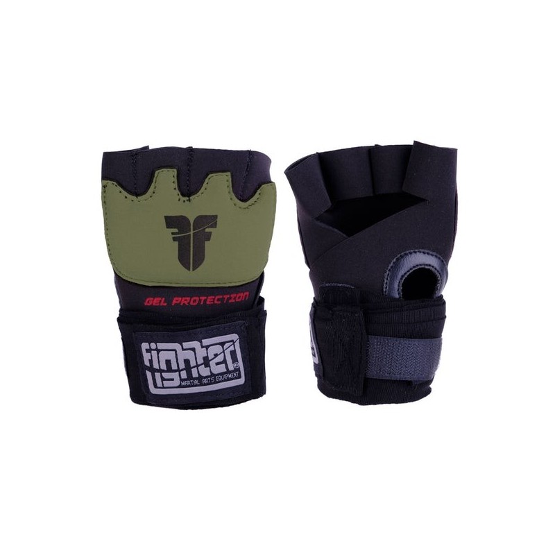 Fighter Gel Hand Wraps - black/khaki