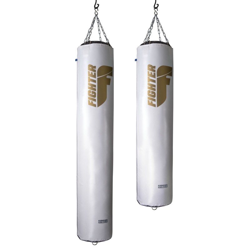 Fighter Boxing Bag Professional - white/gold