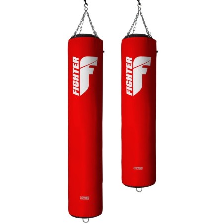 Fighter Boxing Bag Professional; 150cm & 180cm; Diameter 36cm - red/white - 150 cm
