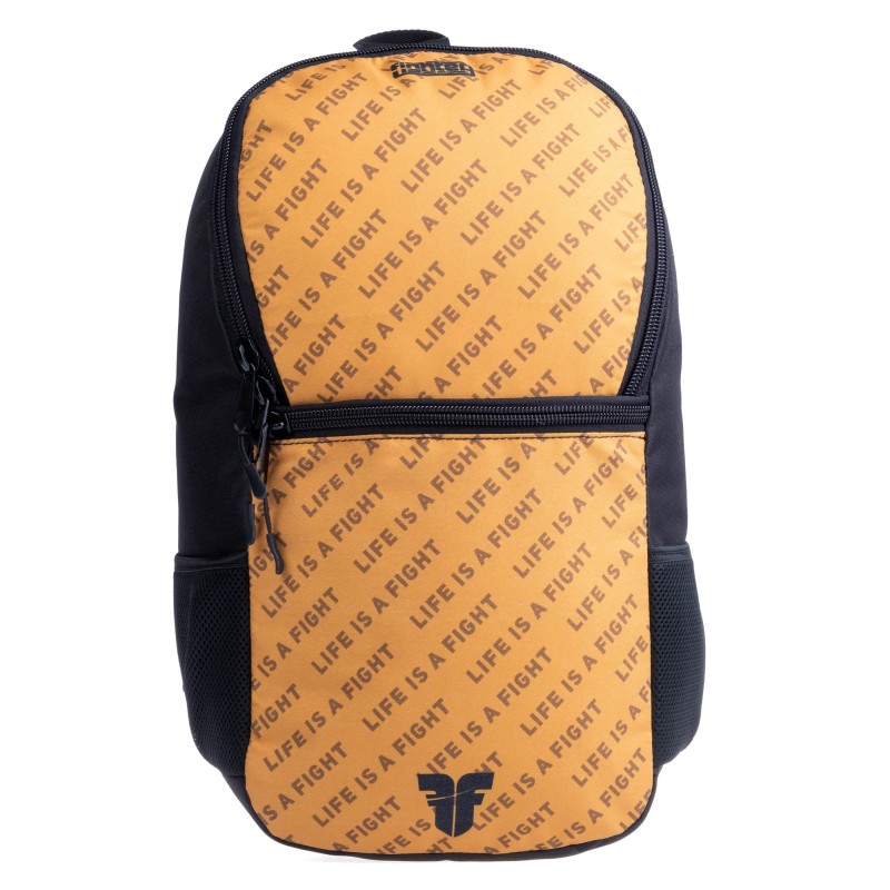 Fighter Backpack Size S - brown logo - S