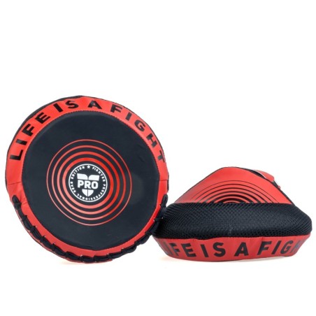 Fighter Round Shield Pro Small - black/red