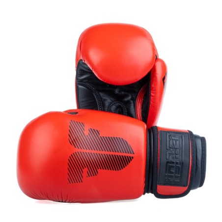 Fighter Boxing Gloves Round - red