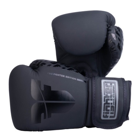 Fighter Boxing Gloves Pro PU - black