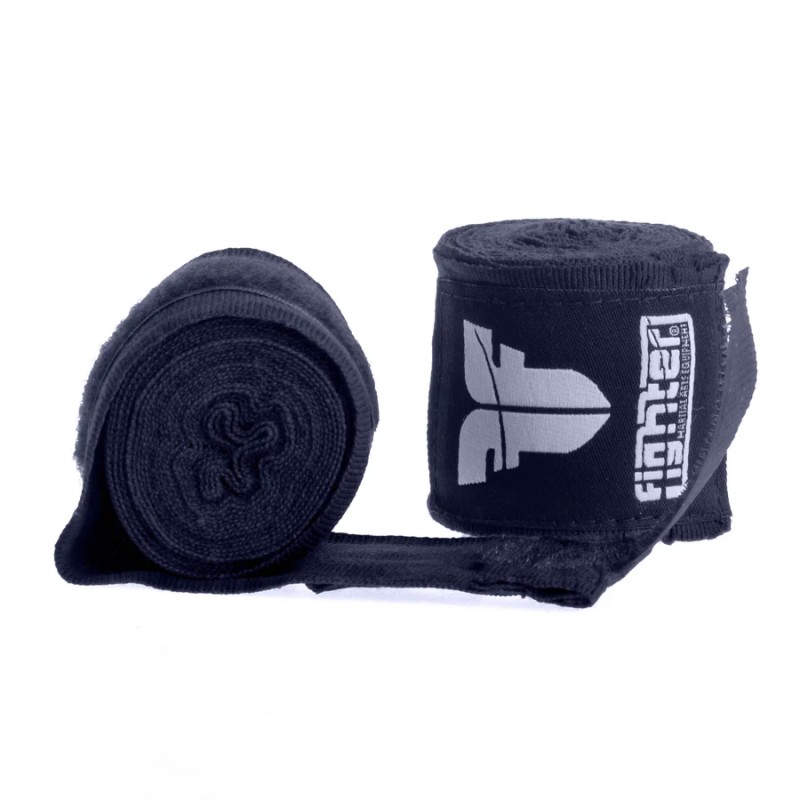Fighter Semi-Elastic Hand Wraps - noir, FHW-3030-02