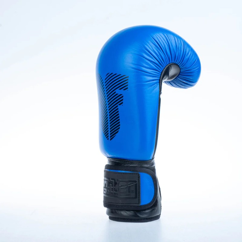Gants de boxe ronds Fighter - bleu, 1376-RNDXB