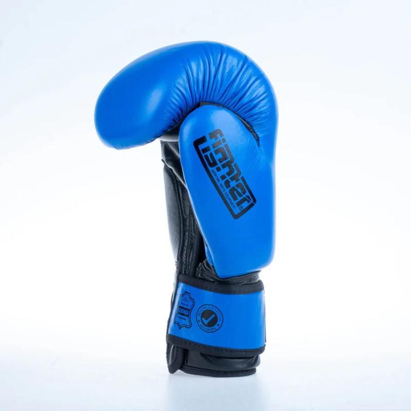 Gants de boxe ronds Fighter - bleu, 1376-RNDXB