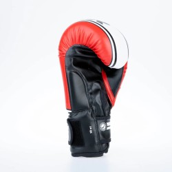 Gants de boxe Fighter Basic Stripe - jaune fluo/noir