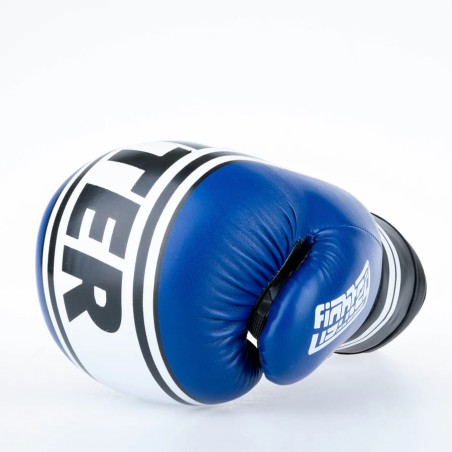 Gants de boxe Fighter Basic Stripe - jaune fluo/noir