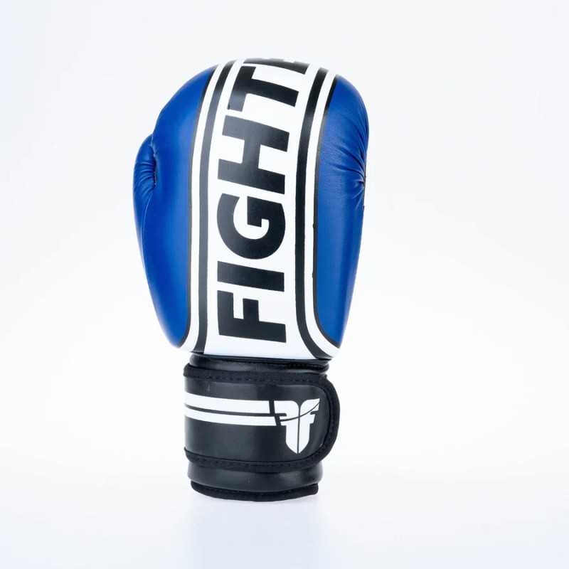 Gants de boxe Fighter Basic Stripe - jaune fluo/noir