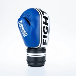 Gants de boxe Fighter Basic Stripe - jaune fluo/noir