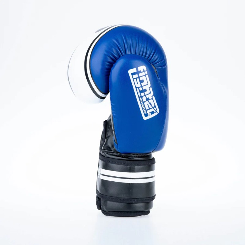 Gants de boxe Fighter Basic Stripe - jaune fluo/noir
