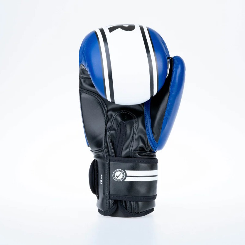 Gants de boxe Fighter Basic Stripe - jaune fluo/noir