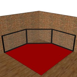 Panneau de cage MMA avec rembourrage latéral gauche et droit