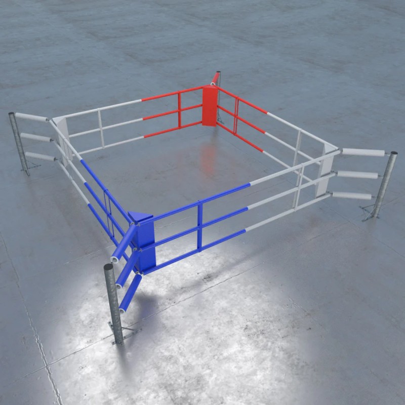 Combattant de ring de boxe au sol à 3 anneaux