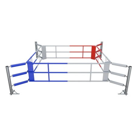 Ring de boxe au sol Fighter Wall II avec 3 cordes