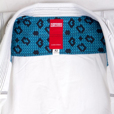 Kimono Fighter BJJ en paille de riz - Bleu