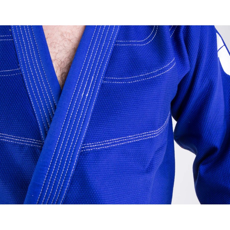 Kimono Fighter BJJ en paille de riz - Bleu