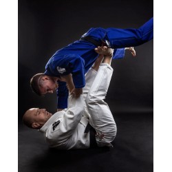 Kimono Fighter BJJ en paille de riz - Bleu