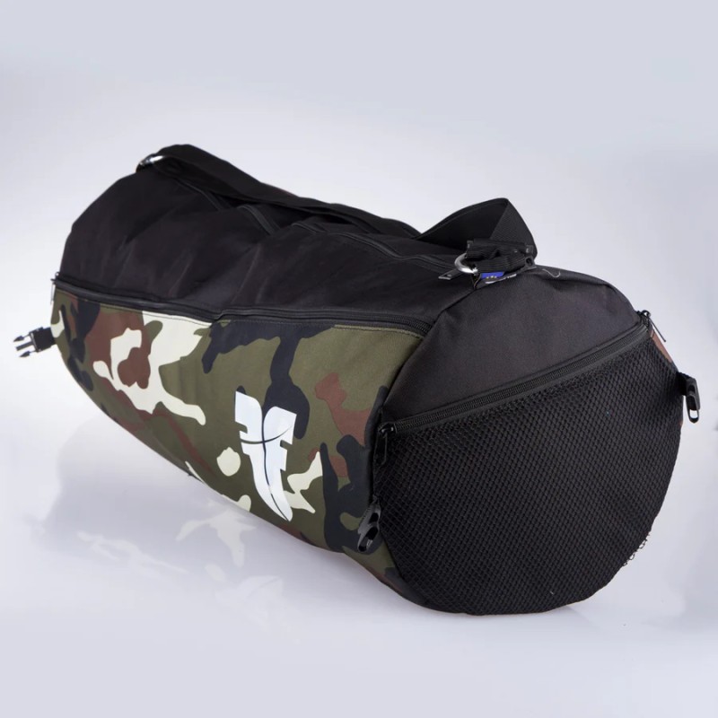 Sac à bandoulière rond Fighter - noir/camouflage