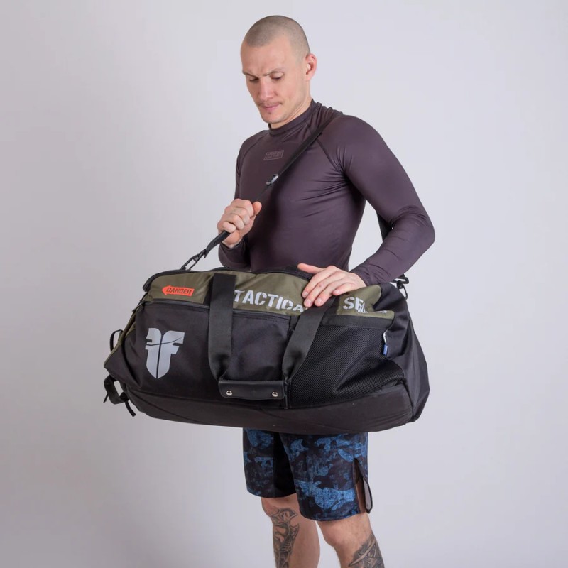 Sac de sport FIGHTER LINE XL - rouge/gris/noir