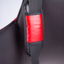 Coussinet ventral de combattant Target - noir/rouge