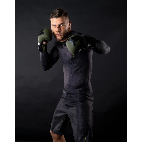Short de combat MMA - La vie est un combat - gris