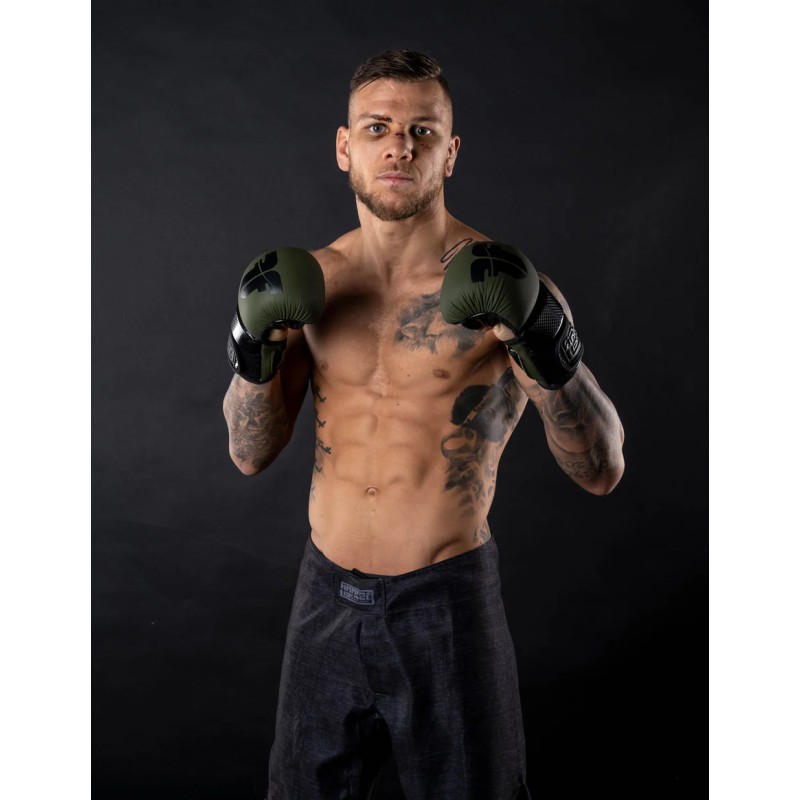 Short de combat MMA - La vie est un combat - gris