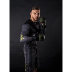 Short de combat MMA - La vie est un combat - gris