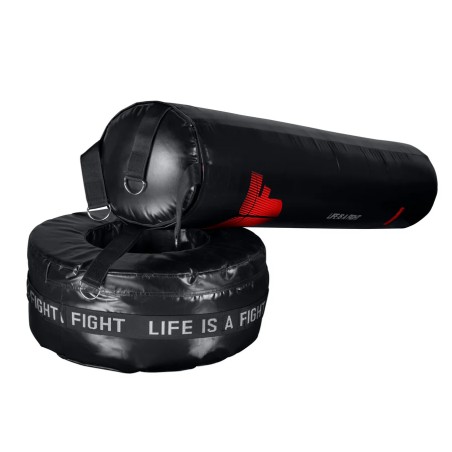 Sac de frappe autoportant Fighter 3 en 1 - rouge