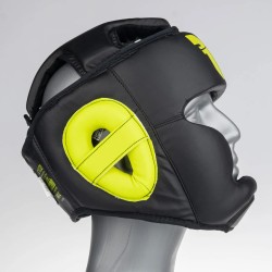 Casque de combat Fighter Sparring - noir/jaune fluo