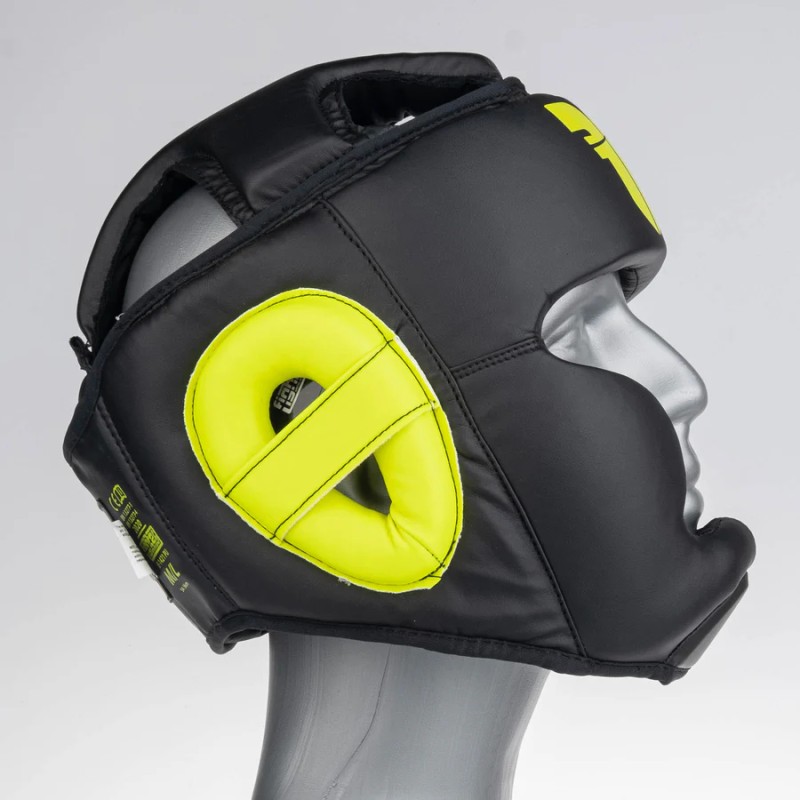 Casque de combat Fighter Sparring - noir/jaune fluo