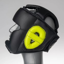 Casque de combat Fighter Sparring - noir/jaune fluo