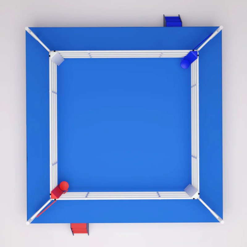 Ring de boxe 7,8 x 7,8 m selon les règles AIBA