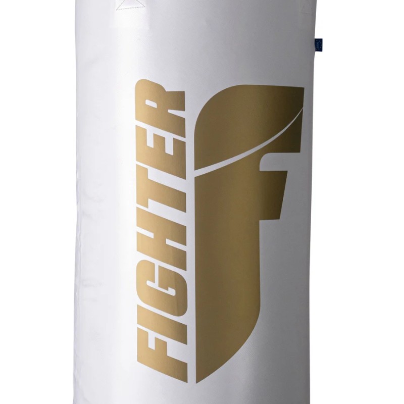 Sac de boxe Fighter Professional - blanc/or, 150 cm et 180 cm ;