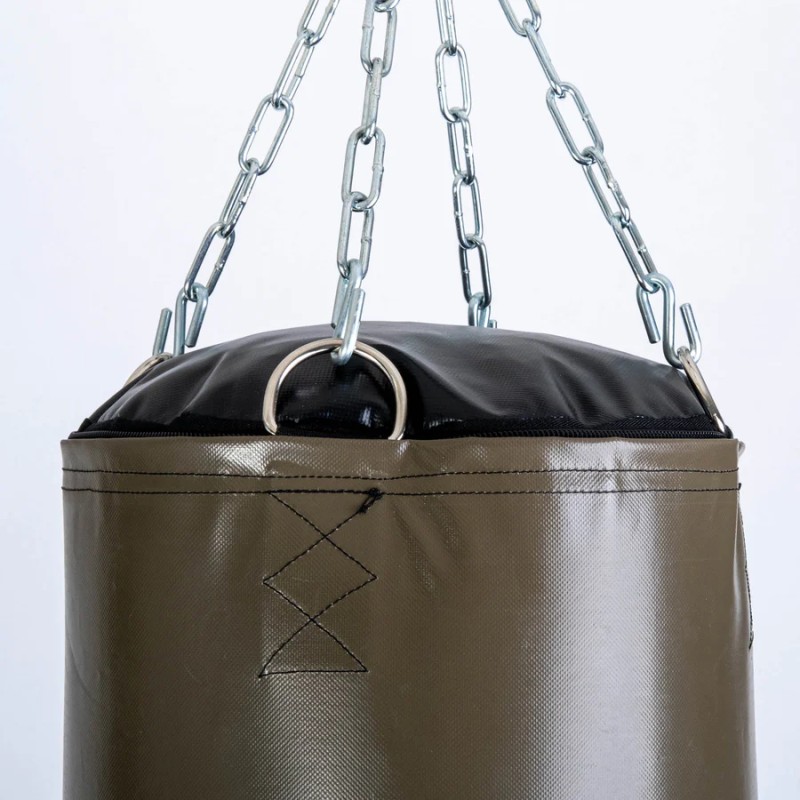 Sac de boxe Fighter Professional - blanc/or, 150 cm et 180 cm ;